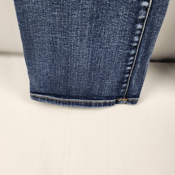 SOLD OUT Pilcro & The Letterpress Jeans Women 31x32 Blue Parallel Straight Leg - Picture 4 of 11